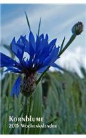 Kornblume - 2015 Wochenkalender: rechte Seite Kalender, linke Seite Notizbuch, 1 Woche = 1 Seite, ca A5