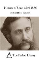 History of Utah 1540-1886