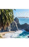 Islands Calendar 2016: 16 Month Calendar(English)