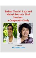 Taslima Nasrin's Lajja and Mahesh Dattani's Final Solutions