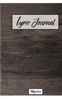 Lyric journal: Modern Office Desk Design, Song Writing Journal with Lined Staff Paper For Jotting down Lyrics And Music. Best Gift for Musicians, Music Lovers, Stu