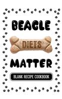 Beagle Diets Matter: Dog Food & Treats Blank Recipe Journal