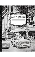 Unruled Composition Book: Notebook College ruled: Car Traffic: (Notebook 8.5 x 11 inch, Paper 150 pages)