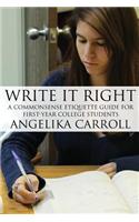 Write It Right