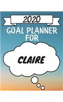 2020 Goal Planner For Claire