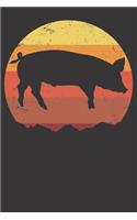 Notebook: Pig Ruled 6x9 120 Pages