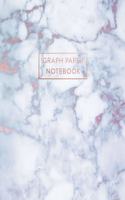 Graph Paper Notebook: Radiant Moonstone, White Grey Marble - 7.5 x 9.25 - 5 x 5 Squares per inch - 100 Quad Ruled Pages - Cute Graph Paper Composition Notebook for Childr
