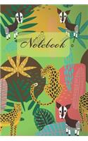 Notebook: Okapis And Leopards In The Jungle - Diary / Notes / Track / Log / Journal, Book Gifts For Women Men Kids Teens Girls Boys 6x9" 120 Pages
