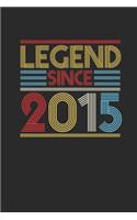 Legend Since 2015: Graph Paper Notebook (6" x 9" - 120 pages) Birthday Themed Notebook for Daily Journal, Diary, and Gift
