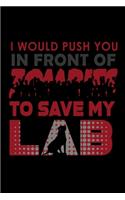 I would Push you in front of Zombies to save my Lab