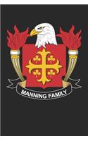 Manning: Manning Coat of Arms and Family Crest Notebook Journal (6 x 9 - 100 pages)