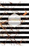Notebook: Gorgeous Gold Trendy Journal - 120-Page Blank Page Pretty Gold Notebook - 6 X 9 Perfect Bound Softcover(Gold Journals)