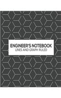 Lines and Graph Ruled: Dual Paper Softcover Notebook with Alternating 5x5 Inch Graph Ruled and Lined Pages for Engineers, Scientists and Makers