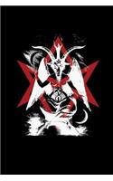 Baphomet Unicursal Hexagram: Thelema - Magical Record - Bullet Journal Dot Grid Pages(3 Journal, Notebook, Diary, Composition Book)