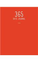 365 Days Journal: Persimmon: 8 X 10 365 Days Journal: Daily Journal