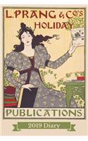 2019 Diary: Louis John Rhead Holiday Lithograph Art Nouveau Week to View Diary (6x9 80 Pages A5)