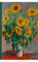 Claude Monet Sunflowers Art Journal
