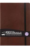 Monsieur Notebook Leather Journal - Brown Fountain Medium