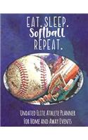 Eat Sleep Softball Repeat