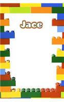 Jace: Personalized Building Brick Isometric Dot Paper Journal, Diary Notebook, Log Featuring 120 Pages 6x9