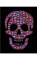Heart Skull Emoji Sketchbook