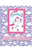 Dot Grid Notebook: Bullet Grid Journal Planner, Dotted Line Journal - Unicorn Cover(81 Dot Grid Notebook)