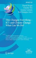 This Changes Everything - Ict and Climate Change: What Can We Do?