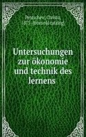 UNTERSUCHUNGEN ZUR   KONOMIE UND TECHNI