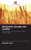 Résolution durable des conflits