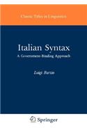 Italian Syntax