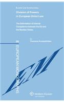 Division of Powers in European Union Law