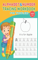 Alphabet and Number tracing workbook for toddlers for ages 3-6