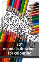 201 Mandala drawings for colouring