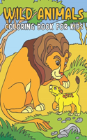 Wild Animals Coloring Book For Kids