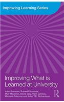 Improving What is Learned at University