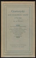 Czartoryski and European Unity: (Princeton Legacy Library)