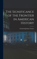 Significance of the Frontier in American History