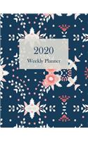 2020 Weekly Planner: Large Combined Week per Page Diary, Month at a Glance, plus Journal or Notebook Pages. Jan 2020-Dec 2020