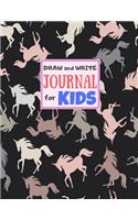 Draw and Write Journal for Kids: Cute Unicorn Matte Cover Design for Drawing, Creative Writing, Doodling, Creating Your Own Story, Illustration Book and Diary (Perfect Gift for Kids