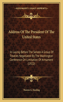 Address of the President of the United States