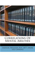 Correlations of Mental Abilities