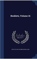 Booklets; Volume 16