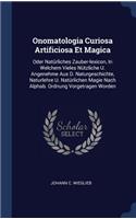 Onomatologia Curiosa Artificiosa Et Magica