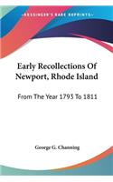 Early Recollections Of Newport, Rhode Island