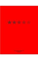 Cornell Notebook for Cornell Notes, 250 Numbered Pages, Red Cover: For Taking Cornell Notes, Personal Index, 8.5"x11", Star Series, Pro Genius Edition