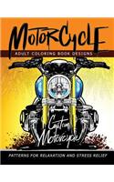 MotorCycle Adult Coloring Book Designs