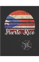 Puerto Rico: Puerto Rican Vintage Flag Personalized Retro Gift Idea for Coworker Friend or Boss 2020 Calendar Daily Weekly Monthly Planner Organizer