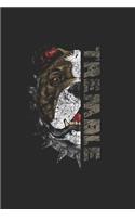 Bulldog Notebook: Diary Journal 6x9 inches with 120 Dot Grid Pages