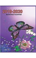 Butterfly Planner 2019-2020: Gardening Related Themed Gift Idea for Women/Girls Academic Year Organizer Book with Plans Weekly Daily Notes Assignments and Planahead + Monthly Ca