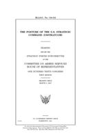 The posture of the U.S. Strategic Command (USSTRATCOM)